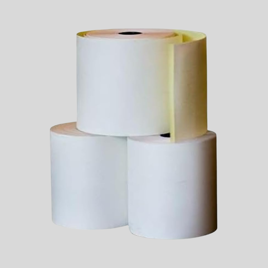 3” x 90' 2-Ply Carbonless Bond - 24 Rolls